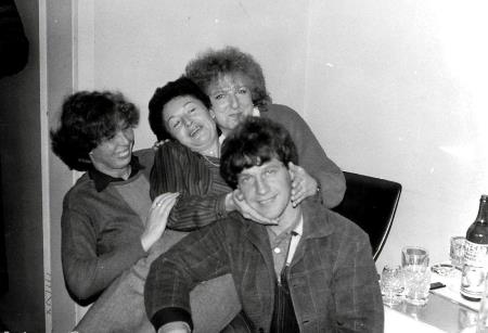 aranžerska trojka, levo Milka Umek,desnoSonja Likar in Ludvik Bizjak, 1985